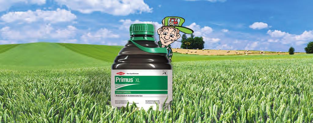Ikke omfattet af begrænsninger for SU-produkter Primus XL hvis du vil hurtigt i gang Effektiv bekæmpelse af bredbladet ukrudt i korn Med det bedste fra den kendte Primus og nu også aktivstoffet