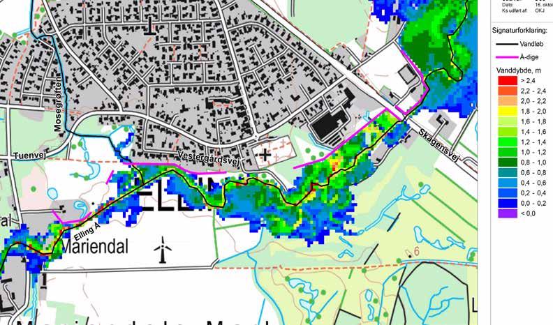 Å-dige til klimasikring af Elling by I forbindelse med kommuneplanens klimatilpasning har Frederikshavn Kommuner igangsat en undersøgelse af Elling Å systemet, der udgør et opland på 142 km 2.