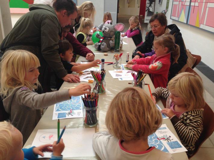 Trapholt og Børnenes Kunstklub var udvalgt til et ikonprojekt for dagene.