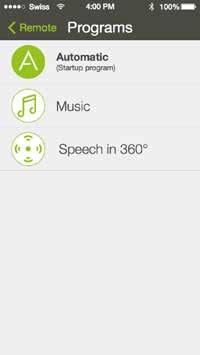 9. Justering af Speech in 360 På skærmbilledet Speech in 360 kan du vælge, hvilken