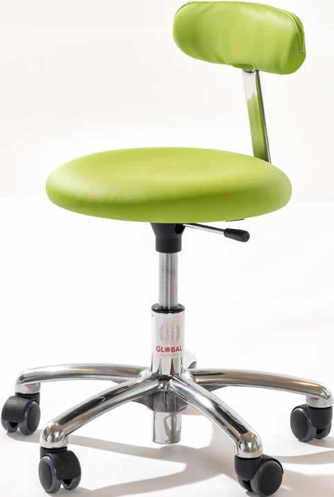 Hjul, letløbende, ø50 mm Ryglæn, justerbar, polstret BETA-TILBEHØR Ryglæn - justerbar Hjul Oval Plast