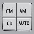 Vælg radiofunktion med AM - eller FM - knappen. Et langt tryk (over 2 sekunder) på AUTO starter søgningen. Tilbage til normal radiofunktion Tryk på FM -, AM - eller EXIT -knappen.