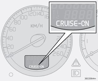 Fartpiloten kan ikke tilkobles ved hastigheder under 30 km/t eller over 200 km/t. Øgning/mindskning af hastigheden Den låste hastighed øges eller mindskes ved at trykke på henholdsvis + eller.