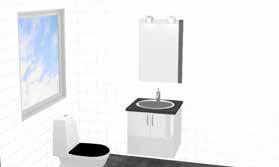 Bad og toilet leveres af HTH Viborg og kan indholde