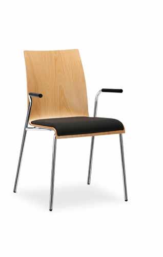 Stolens særlige kendetegn er brugen af et originalt elegant elliptisk rør, som er bukket 60 grader,