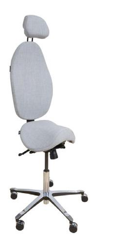 Malmstolen High5 Malmstolen High5. Det høje smalle ryglæn giver god støtte og afslapning. Sadelsædet optimerer vægtfordelingen mellem siddeben og inderlår. Sædet er udstyret med LiquiCell membran.