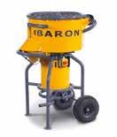 BARON M80 BARON M110 BARON M200 BARON M300 Suverænt kraftoverskud Automatisk tømning Robust spandehylde Nem aftagelig blanderarm Udskiftelige