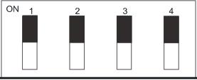 12. OPSÆTNING AF VASKEPROGRAM 12.1 Dipswitch- indstillinger Dipswitchblok 1 dipswitch 1, 2, 3 og 4, og dipswitchblok 2 dipswitch 1, styrer vaskecyklussen.