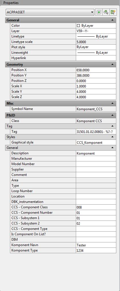 1 Editing properties for a single symbol Right click on the symbol and select "Properties" In the properties window it is possible to alter and see the symbols different properties.