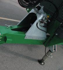 Hydraulisk galvaniseret bagklap FLEX-sprederen kan forsynes med en hydraulisk