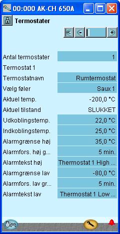 Opsætning - fortsat Opsæt separate termostatfunktioner 1. Gå til Opsætningsmenuen 2. Vælg Termostater 3.