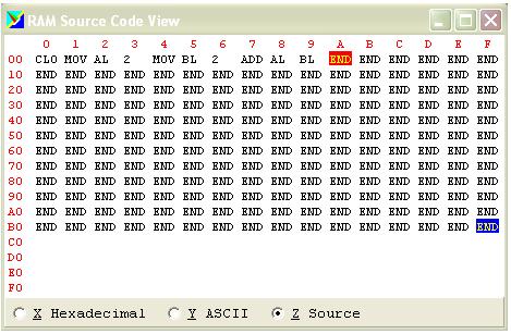 I - 107 Anca Apătean Aspecte de bază în programarea în limbaj de asamblare folosind SIMULATOR DE MICROPROCESOR 8086 Regiştrii speciali: Similar cu EMU8086, IP (Instruction Pointer) conńine adresa