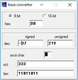 Conversii de numere Conversia automată a numerelor dintr-o bază în alta poate fi realizată în cadrul simulatorului, așa cum am prezentat în capitolul anterior, folosind opńiunea base converter din