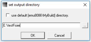 directory; în Figura 11.20 s-a setat directorul testfisier de pe E:, dar poate fi ales orice loc de pe harddisc atât timp cât există drepturi de scriere pe acea partińie.
