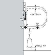 17 mm (Deko Kassette). Det gør det muligt at få gardinet til at hænge helt lige.