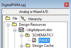 Nu er den kompilerede fil tilgængelig for PSpice projektet. Simuler designet 9. Simuler designet med den nye model a. Start OrCAD Capture og vælg OrCAD PSpice Designer Plus b.