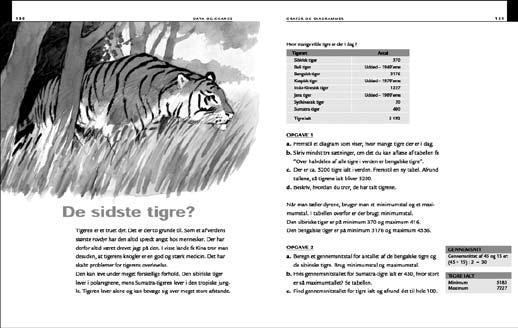 lleddiagrammer. b. Der kan komme mange forskellige løsningsforslag: Eksempler på besvarelser: Den sydkinesiske tiger er mest truet af udryddelse. 3 ud af 8 arter er uddøde i 1900-tallet.