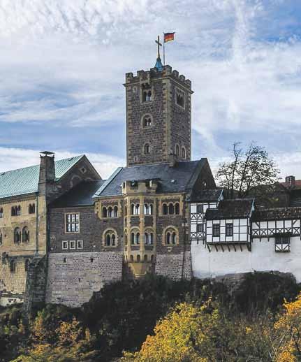 m. Eisleben, hvor Luther fødtes og døde. Lørdag den 8. september kl. 09.00 Wartburg og Eisenach: Borgen Wartburg, hvor Luther som Juncker Jörg oversatte Det Ny Testamente til tysk.