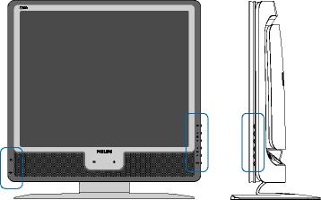 Installation af LCD-skærmen Produktbeskrivelse set forfra Tilslutning til PC Kom godt i gang Optimering af ydeevne Installation af