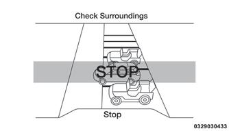 Det er førerens ansvar at bruge bremsen og stoppe køretøjet.