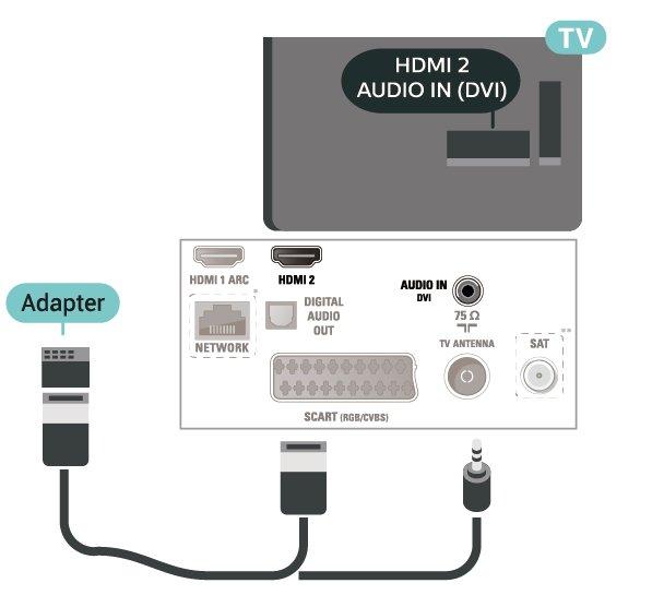 Tænd for EasyLink Generelle indstillinger > EasyLink > EasyLink > Til Betjen HDMI CEC-kompatible enheder med TVfjernbetjeningen Til 22"/24" Generelle indstillinger > EasyLink >
