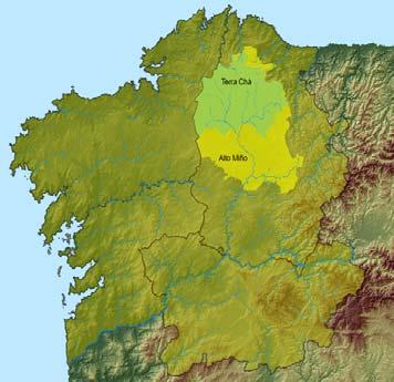 Pérez Fariña (1974), establece unha delimitación xeográfica da Terra Chá, quedando esta delimitada polos rebordos montañosos.