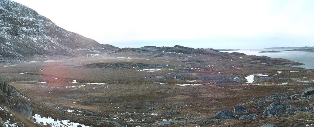 REDEGØRELSE Lokalplan 4A5-1, Pingorsuaq Eksisterende forhold Området udgør den nordligste del af en fjeldkarm der følger kystlinien i nord-sydlig retning.
