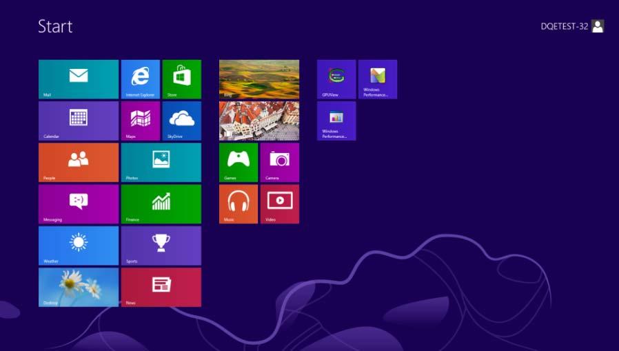 Justering Indstilling af optimal opløsning Windows 8 I