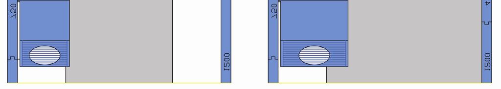 Modulopbyggede kølerum Dør med 700 mm åbning 2 størrelser køleenhed: 500 mm og 750