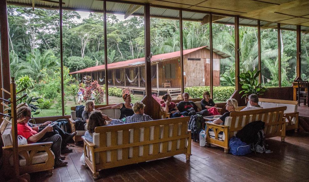 Monte Amazonico Lodge Lodgen ligger på floden Río Tambopata, der udmunder i den store flod Madre de Diós ved byen Puerto Maldonado.