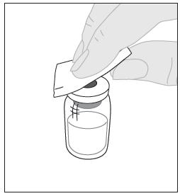 stk. gazebind ELOCTA må ikke blandes med andre injektions-/infusionsvæsker, opløsninger. Vask hænder, før du åbner pakningen. Tilberedning: 1.