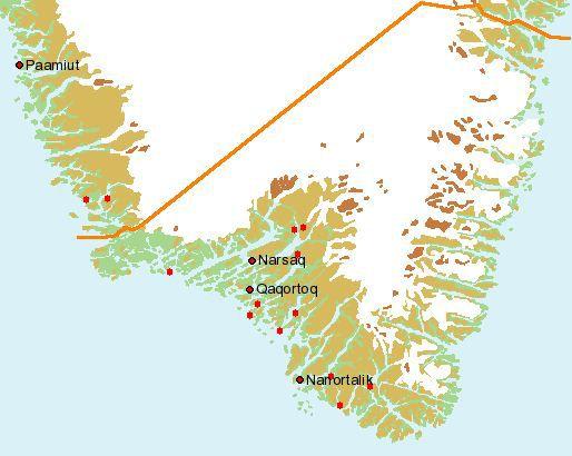 Hovedstruktur for Kommune Kujalleq Hovedstruktur - Byer og bygder De tre byer De tre byer i Sydgrønland er alle opstået som handelsstationer i slutningen af 1700-tallet.
