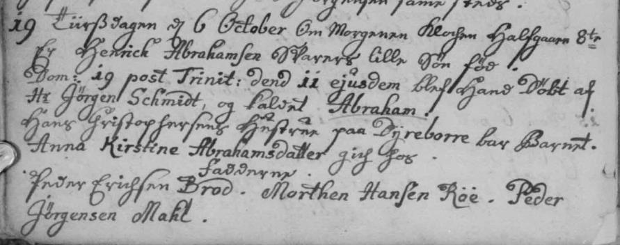 Abraham Henrichsen 1733 JP 52 - EB Fåborg (Svendborg) 1727-1755, 1733 op 33 nr.