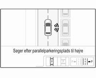 166 Kørsel og betjening Vælg en parallel eller vinkelret parkeringsbås i førerinformationscenteret ved at trykke på SET/CLR.