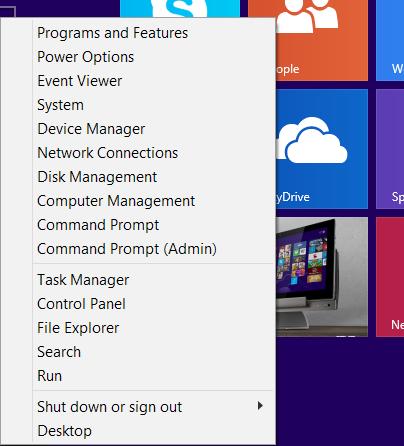 åbne programmerne i Windows 8.1.