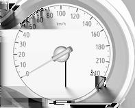Speedometer Den samlede registrerede afstand vises i km.