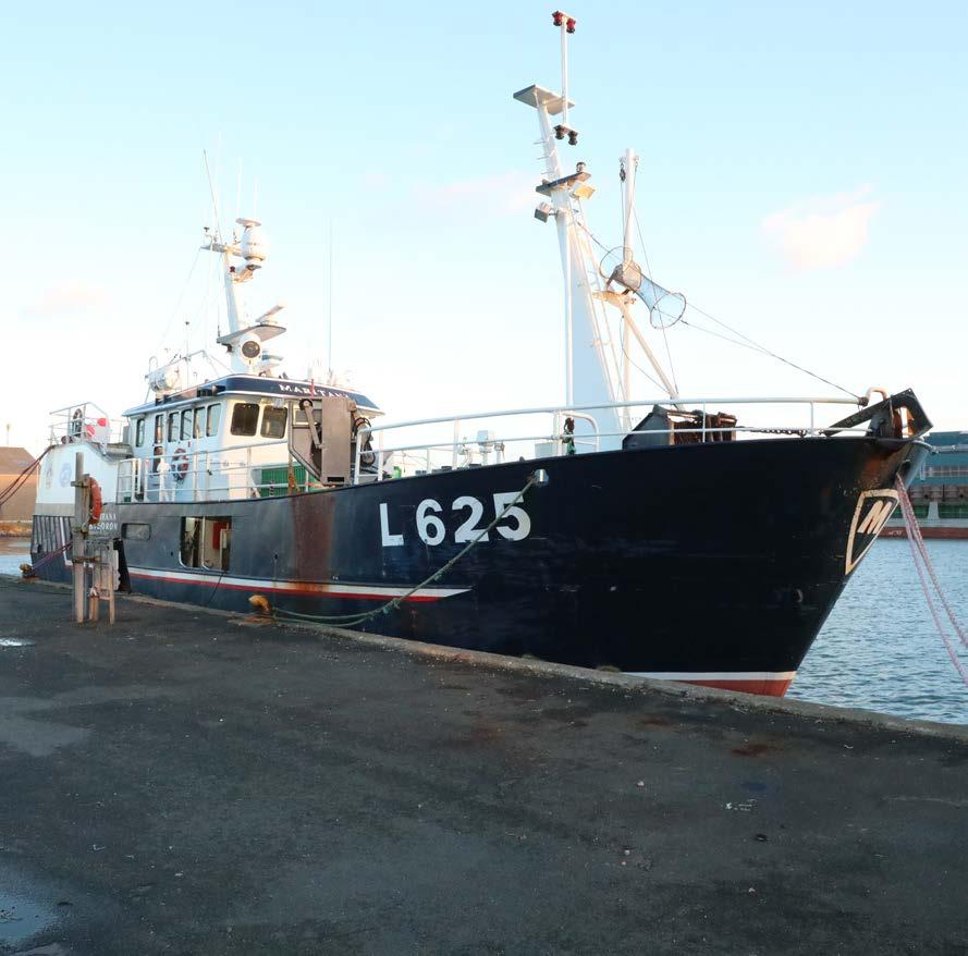 L625 MARITANA MARITANA var et fiskeskib rigget til garnfiskeri, og var hjemmehørende i Thyborøn. Skibet blev anvendt til at fiske konsumfisk, som i efterårs- og vinterperioden primært bestod af torsk.