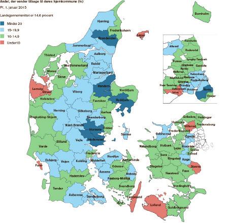 Tilbagevenden til barndomskommunen 15 % af alle børn født i Hjørring Kommune i 1981 er flyttet tilbage til kommunen.