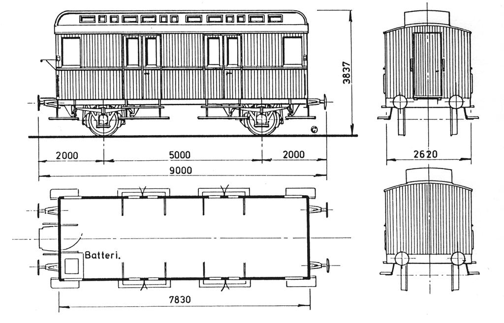 DSB Litra DE/DQ En af de mindste pakvogne hos DSB. Figur 0: Tegning over Litra DQ. Historie DSB postpakvogn litra DE, fra 1941 litra DQ.