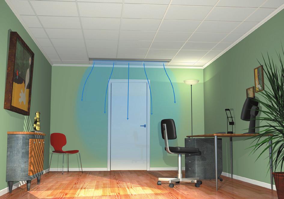 Rummiljø Fleksibelt ventilationsprincip Ventilationsprincippet i kan udformes på mange forskellige måder.