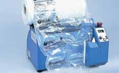 luftpudemaskiner Fp systemer Luftpudefyld er et rent og støvfrit pakkemateriale, der er nemt at arbejde med. Luftpuderne kan genbruges eller skæres op, hvorved deres volume formindskes med 98 %.
