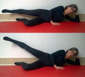 lændesvaj) Glid langsomt øverste hæl op langs væggen Sænk langsomt ned igen Du kan gøre øvelsen sværere ved at have en elastik omkring knæene.