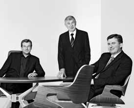 Direktører i 2. og 3. generation: Helmut, Werner og Joachim Link (fra venstre mod højre) Interstuhl Ideen med den sydtyske virksomhed og udvikler går på international opdagelsesrejse.