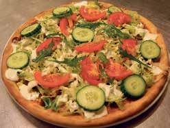Alle pizzaer fåes også som DEEP PAN PIZZA MEXICANSK PIZZA 35. Azteka tomatsauce, ost, pepperoni, oksefars, jalapenos, løg og tacosauce... 78,- 36.