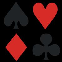 Kortspil Lav 10 er stik hver spiller har fire kort på hånden.