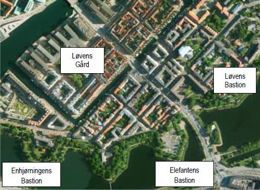 Området Løvens Gård er meget centralt placeret i gåafstand fra Nyhavn, Operaen, Kgs. Nytorv, Strøget, Tivoli og Christiania.