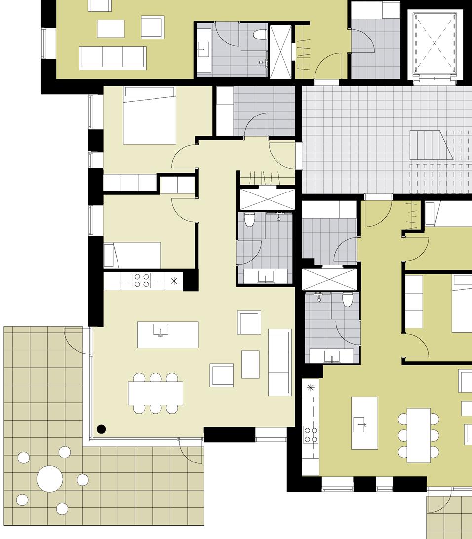 Stueplan lejlighedstype 2 LEJLIGHEDSTYPE MF Boligareal: 98 m² (incl. lejlighedens andel af fællesareal).