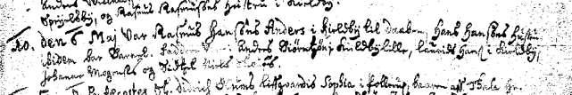 (1) Kirkebøger for Keldby sogn: 1689, 20.okt. døbt Rasmus Hansens søn i Keldby Christen. Anders Biørntsens hustru i Keldbylille bar.