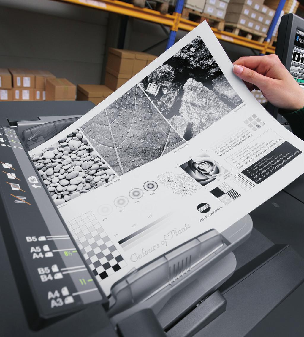 bizhub PRESS 1052/1250/1250P 4 bizhub PRESS 1250-SERIEN TEKNOLOGI bizhub PRESS 1250-serien er en fremragende printløsning takket være en lang række unikke og patenterede teknologier, der leverer High