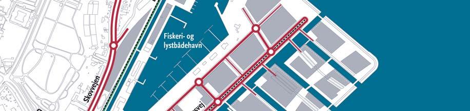 I en længere periode vil Nordhavns-området midlertidigt være trafikbetjent via parallelgaden.